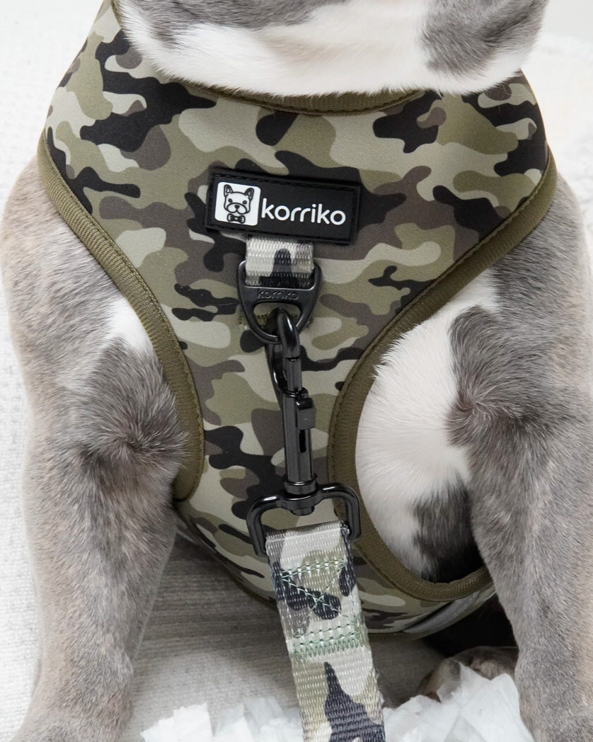 Classic No-Pull Dog Harness - Green Camo