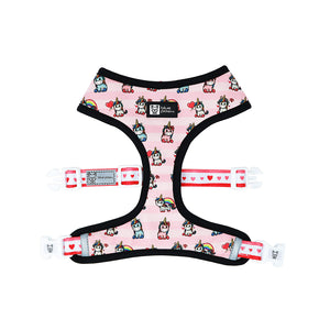 Reversible Dog Harness - Hearts & Horns (BPC - SECONDS - FINAL SALE)