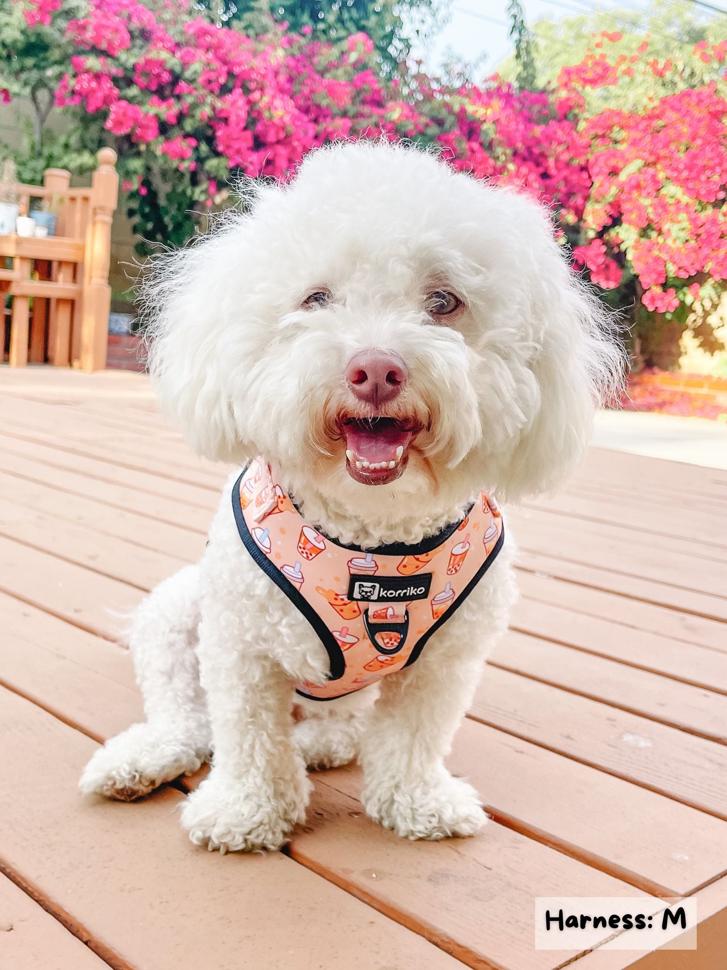 Adjustable Dog Harness - Milk Tea